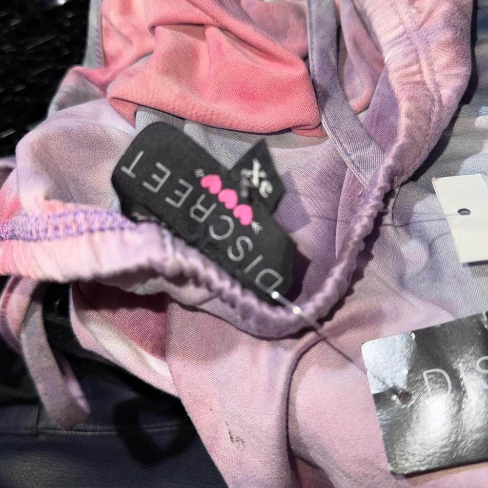 Discreet Pink and Purple Tie-Dye Dressed